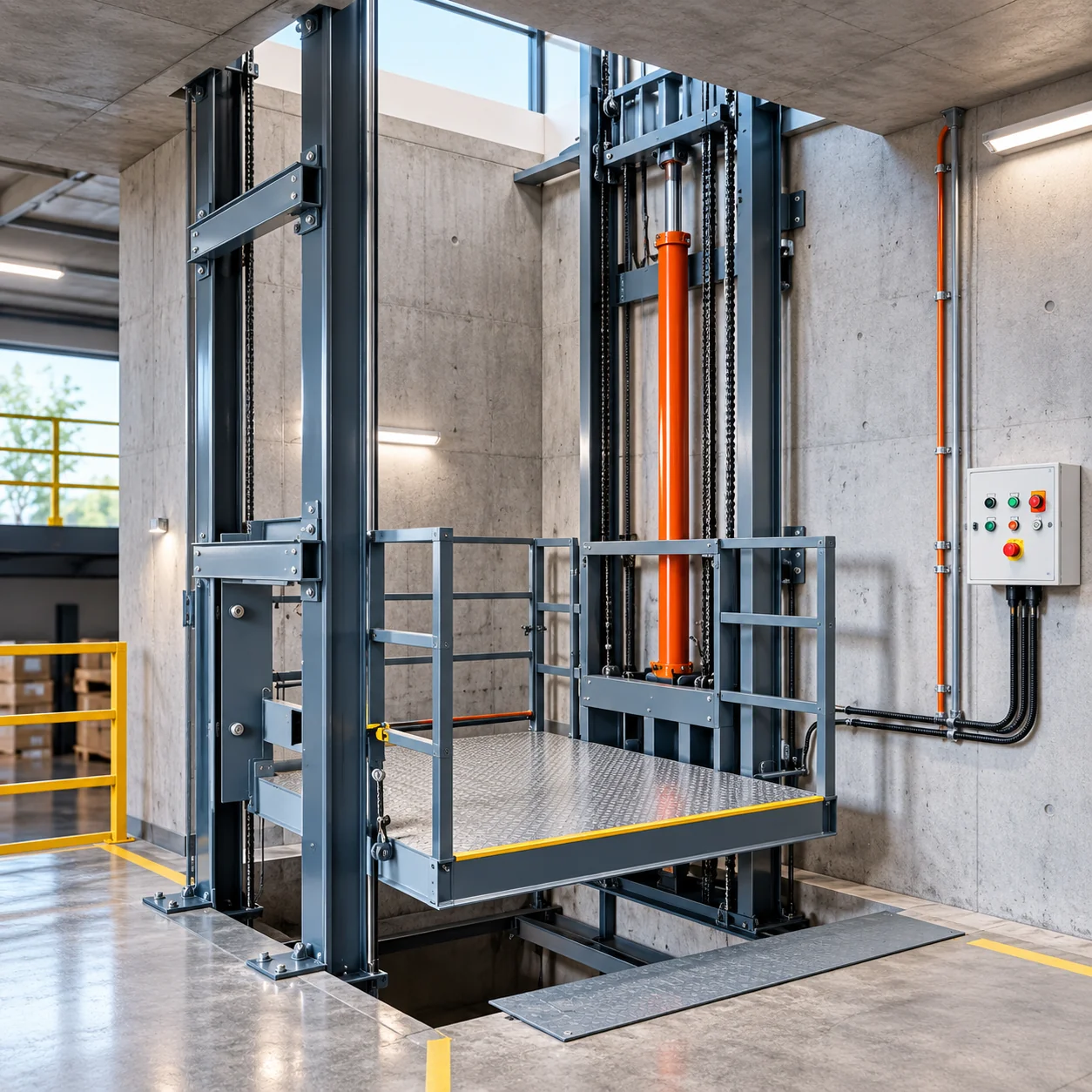 Hydraulic Cargo Lift and hydraulic lifting platform