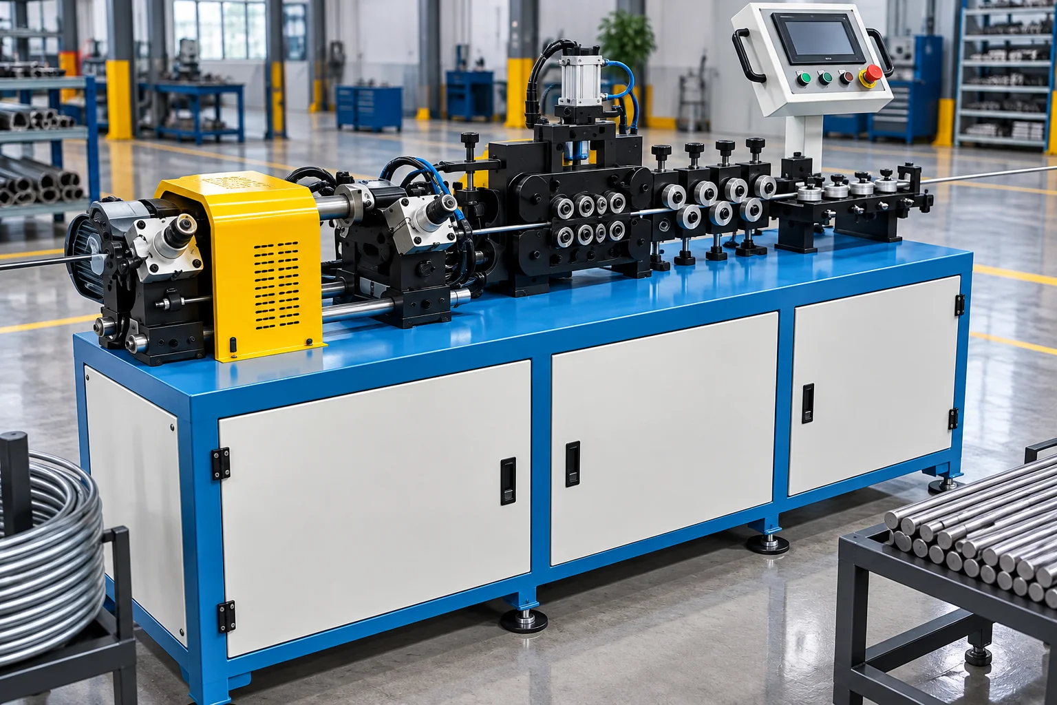 Fully Automatic Capillaries Straightening and Cutting Machine