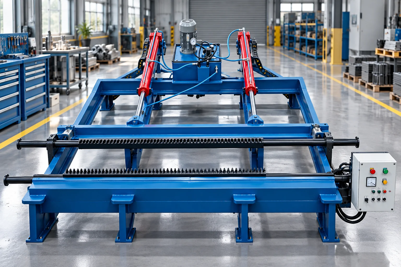 Semi Automatic Aluminium Grill Stretching Press